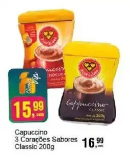 Negreiros Capuccino 3 Corações Sabores Classic oferta