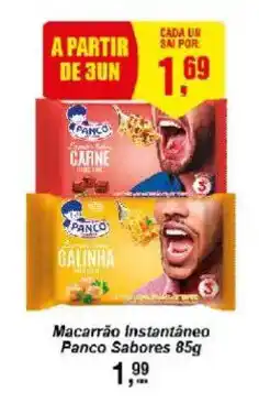 Negreiros Macarrão instantâneo Panco sabores oferta