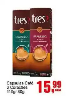 Negreiros Capsulas Café 3 Corações oferta