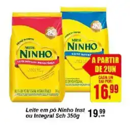 Negreiros Leite em pó Ninho Inst ou Integral Sch oferta