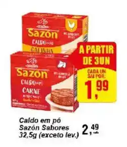 Negreiros Caldo em pó Sazon Sabores oferta