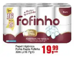 Negreiros Papel Higiênico Folha Dupla Fofinho oferta