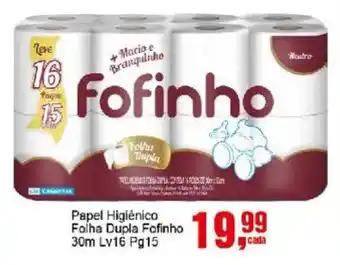 Papel Higiênico Folha Dupla Fofinho