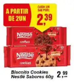 Negreiros Biscoito Cookies Nestlé Sabores oferta