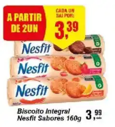Negreiros Biscoito integral nesfit sabores oferta