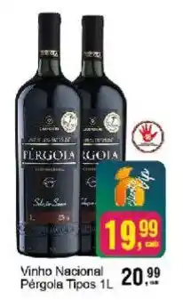 Negreiros Vinho Nacional Pérgola Tipos 1L oferta