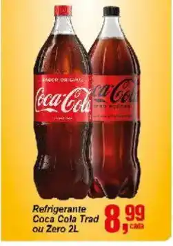 Negreiros Refrigerante Coca Cola Trad ou Zero 2L oferta