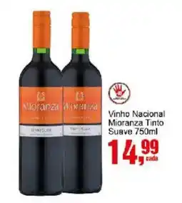 Negreiros Vinho Nacional Mioranza Tinto Suave oferta