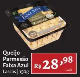 Novo Atacarejo Queijo Parmesão Faixa Azul Lascas oferta
