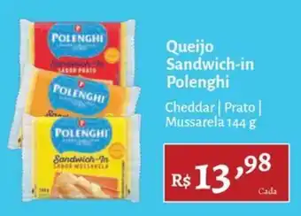 Queijo sandwich-in polenghi