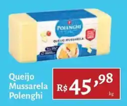 Novo Atacarejo Queijo Mussarela Polenghi oferta