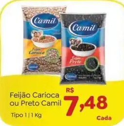 Novo Atacarejo Feijão Carioca ou Preto Camil oferta