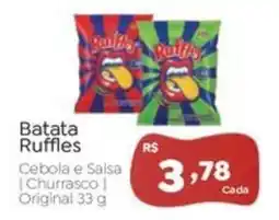 Novo Atacarejo Batata Ruffles Cebola e Salsa | Churrasco | Original oferta