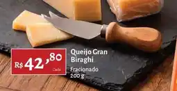 Novo Atacarejo Queijo Gran Biraghi oferta