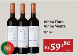 Novo Atacarejo Vinho Tinto Vinha Monte oferta