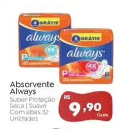 Novo Atacarejo Absorvente Always Super Proteção Seca | Suave oferta