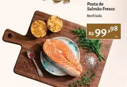 Novo Atacarejo Posta de Salmão Fresco Resfriada oferta
