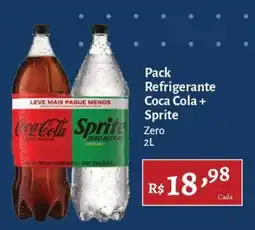 Novo Atacarejo Pack refrigerante coca cola + sprite zero oferta