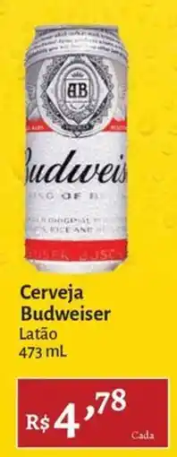 Novo Atacarejo Cerveja Budweiser Latão oferta