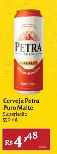 Novo Atacarejo Cerveja Petra Puro Malte oferta