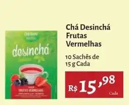 Novo Atacarejo Chá Desinchá Frutas Vermelhas oferta