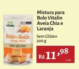 Novo Atacarejo Mistura para Bolo Vitalin Aveia Chia e Laranja oferta