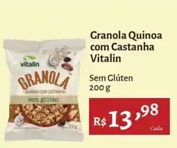 Novo Atacarejo Granola quinoa com castanha vitalin oferta