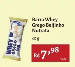 Novo Atacarejo Barra Whey Grego Beijinho Nutrata oferta