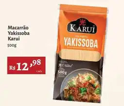 Novo Atacarejo Macarrão Yakissoba Karui oferta