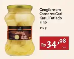 Novo Atacarejo Gengibre em conserva gari karui fatiado fino oferta
