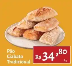 Novo Atacarejo Pão Ciabata Tradicional oferta