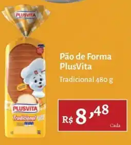 Novo Atacarejo Pão de Forma PlusVita Tradicional oferta