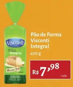 Novo Atacarejo Pão de Forma Visconti Integral oferta