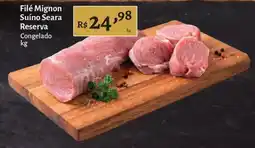 Novo Atacarejo Filé Mignon Suíno Seara Reserva oferta