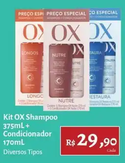 Novo Atacarejo Kit OX Shampoo oferta