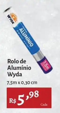 Novo Atacarejo Rolo de Alumínio Wyda oferta