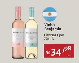 Novo Atacarejo Vinho benjamin diversos tipos oferta