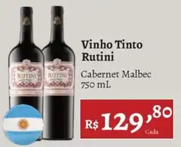Novo Atacarejo Vinho Tinto Rutini oferta