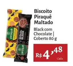 Novo Atacarejo Biscoito Piraquê Maltado Black com Chocolate oferta