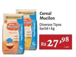 Novo Atacarejo Cereal Mucilon Diversos Tipos oferta