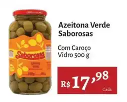 Novo Atacarejo Azeitona verde saborosas com caroço oferta