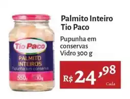 Novo Atacarejo Palmito inteiro tio paco oferta