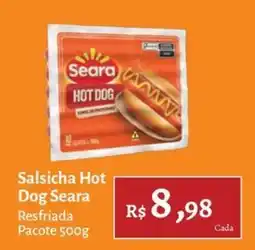 Novo Atacarejo Salsicha hot dog seara oferta