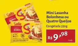 Novo Atacarejo Mini Lasanha Bolonhesa ou Quatro Queijos oferta