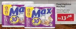 Novo Atacarejo Papel Higiênico Max Pure oferta