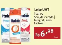 Novo Atacarejo Leite uht italac semidesnatado | integral | zero lactose oferta