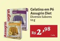 Novo Atacarejo Gelatina em Pó Assugrin Diet oferta