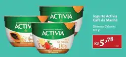 Novo Atacarejo logurte activia café da manhã oferta