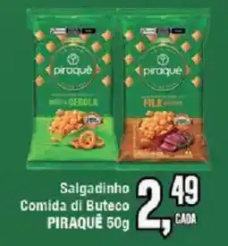 Redeconomia Salgadinho Comida di Buteco Piraquê oferta