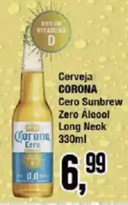 Redeconomia Cerveja corona cero sunbrew zero álcool long neck oferta